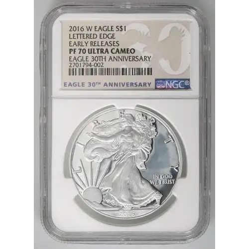 2016 W LETTERED EDGE EARLY RELEASES EAGLE 30TH ANNIVERSARY ULTRA CAMEO
