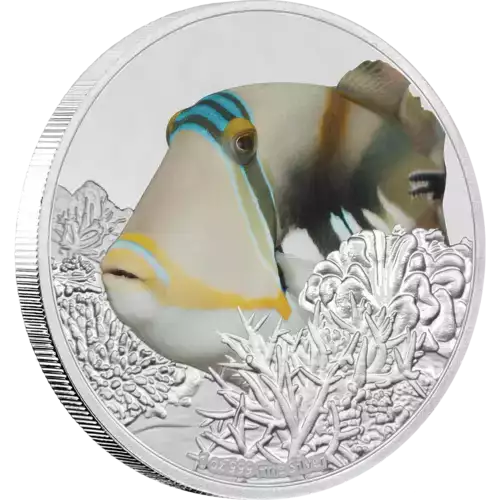 2018 Niue Reef Fish Triggerfish 1oz Silver Proof Coin (3)