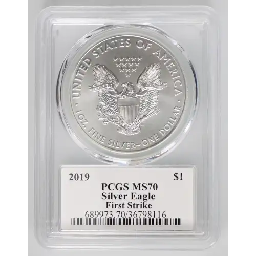 2019 $1 Silver Eagle First Day of Issue