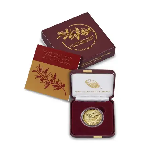 2020 End of World War II 7th Anniversary 24 Karat Gold Coin