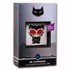 2021 Niue 1 oz Silver Chibi Coin Collection: Catwoman (2)