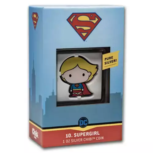 2021 Niue 1 oz Silver Chibi Coin Collection: Supergirl