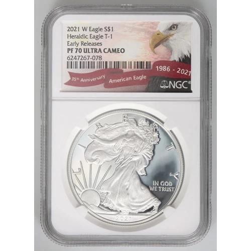 2021 W Heraldic Eagle T-1 Early Releases ULTRA CAMEO