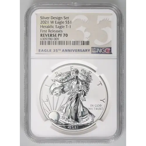 2021 W Heraldic Eagle T-1 First Releases Silver Design Set