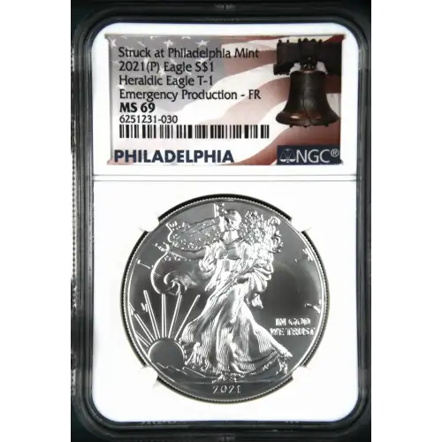 2021(P) Heraldic Eagle T-1 - FR Emergency Production Struck at Philadelphia (2)