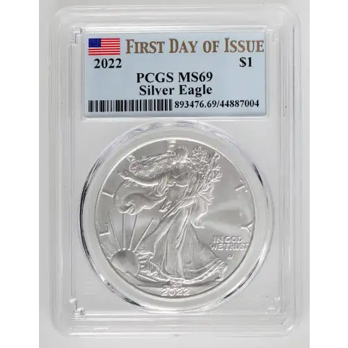 2022 $1 Silver Eagle First Day of Issue