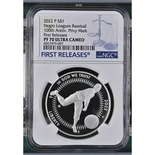 2022 Negro Leagues Baseball 100th Anniv. Privy - FR ULTRA CAMEO (2)