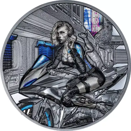 2023 Cook Islands Cyber Queen The Beginning 3oz Silver Black Proof Coin