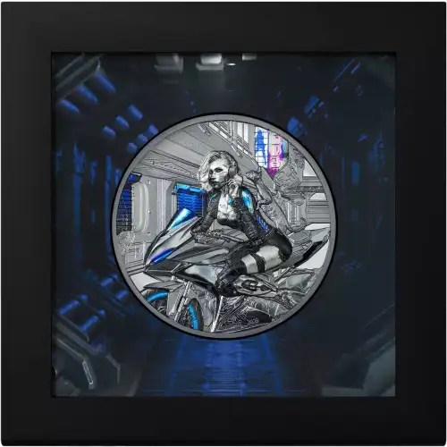 2023 Cook Islands Cyber Queen The Beginning 3oz Silver Black Proof Coin