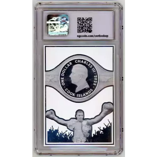 2023 Cook Islands Mike Tyson 3g Silver Foil Coin Card NGCx 10 (3)