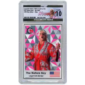 2023 Cook Islands Ric Flair 3g .999 Silver “Pink Colorway” Trading Coin Card NGCx10 [DUPLICATE for #549250]