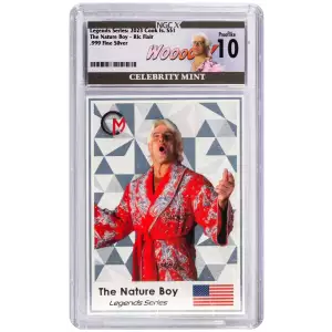 2023 Cook Islands Ric Flair 3g .999 Silver Trading Coin Card NGCx 0 [DUPLICATE for #549249] (3)