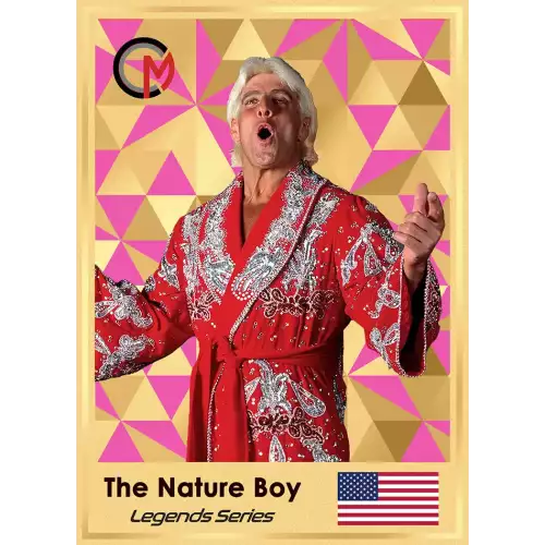 2023 Cook Islands Ric Flair .5g  .999 Gold “Pink Colorway” Trading Coin Card NGCx10 (3)