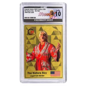 2023 Cook Islands Ric Flair .5g  .999 Gold Trading Coin Card NGCx10 (4)