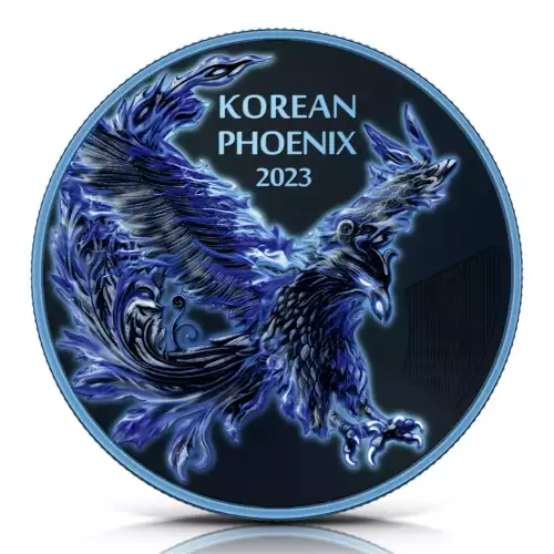 2023 Korea Phoenix Blue Flame Edition 1 oz Silver Coin (5)