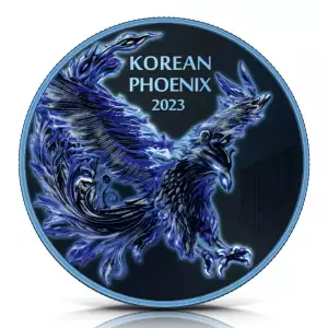 2023 Korea Phoenix Blue Flame Edition 1 oz Silver Coin (5)