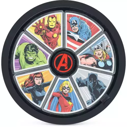 2023 Marvel Avengers 60th Anniversary Silver Coin Set with Box (3)