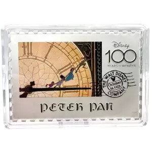 2023 Niue Disney 100th Peter Pan Stamp 1 oz Silver Coin in Display Box (4)