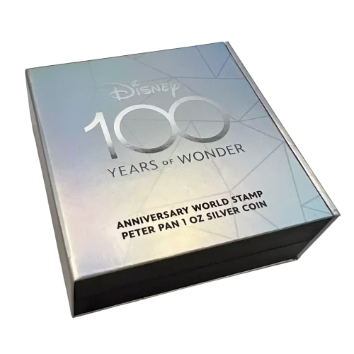 2023 Niue Disney 100th Peter Pan Stamp 1 oz Silver Coin in Display Box (3)