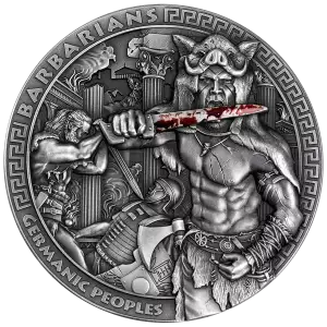 2023 Niue Germanic Peoples Barbarians 2 oz Silver High Relief Coin