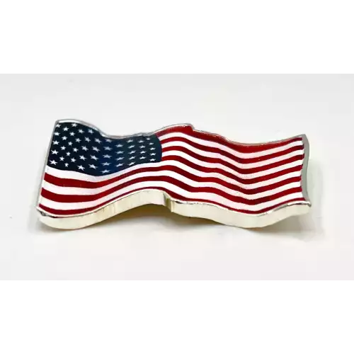2023 Republic of Cameroon 1 oz Silver 3D Waving American Flag (3)