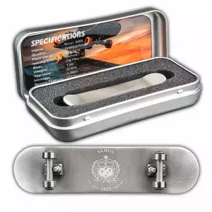 2023 Samoa Skateboard 3D 1 oz .999 Fine Silver Coin (2)