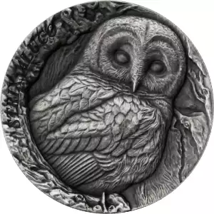 2023 Samoa Tawny Owl Tree Hollow 1 oz Silver Coin (3)