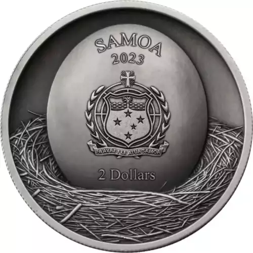 2023 Samoa Tawny Owl Tree Hollow 1 oz Silver Coin (2)