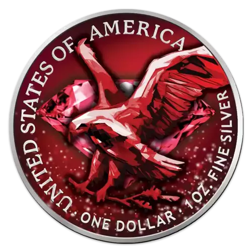 2023 U.S. Eagle Precious Gems Ruby Edition 1 oz Silver Coin