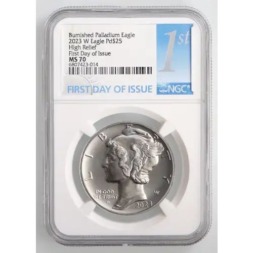 2023 W High Relief First Day of Issue Burnished Palladium Eagle (4)