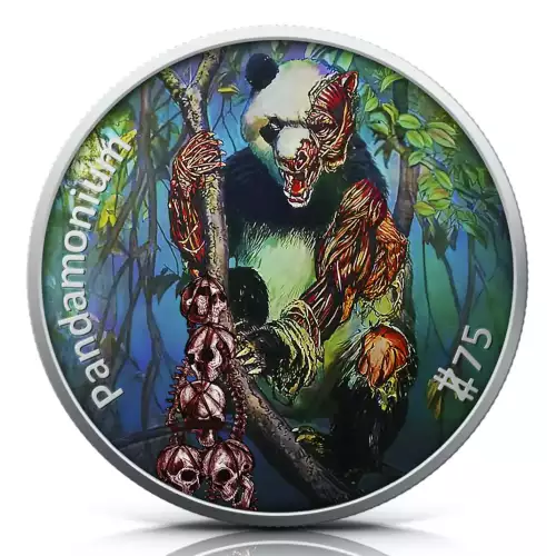 2023 Zombucks Pandamonium Undead Edition 1 oz Silver Round (4)