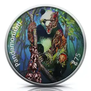 2023 Zombucks Pandamonium Undead Edition 1 oz Silver Round (4)