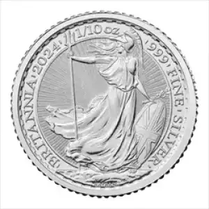 2024 1/0 oz Silver Britannia Coin BU (King Charles III) [DUPLICATE for #548669]