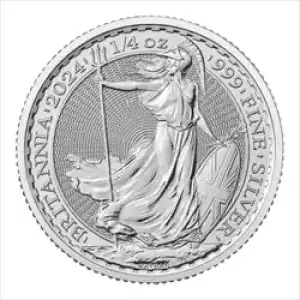 2024 1/4 oz Silver Britannia Coin BU (2)