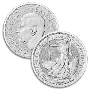 2024 1/4 oz Silver Britannia Coin BU (King Charles III) (3)