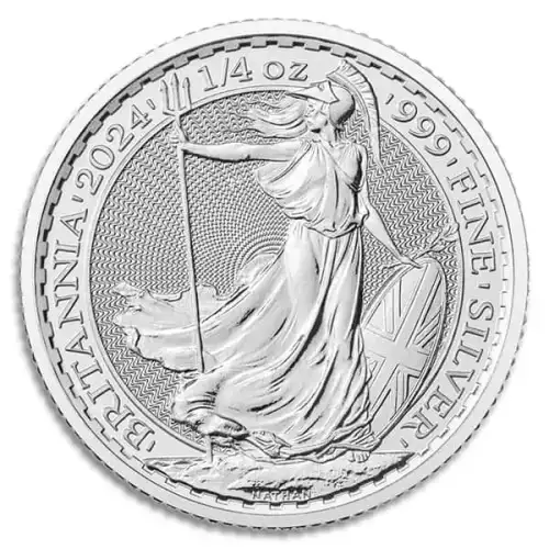 2024 1/4 oz Silver Britannia Coin BU (King Charles III) (4)