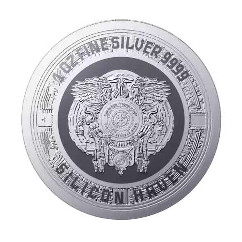 2024 A.I. Silicon Haven 100 Bytecoins Prooflike 1 oz Silver Round (2)