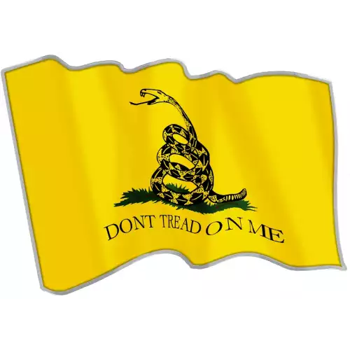 2024 Cameroon 3D Waving Don't Tread on Me Flag 1 oz Silver Coin (3)