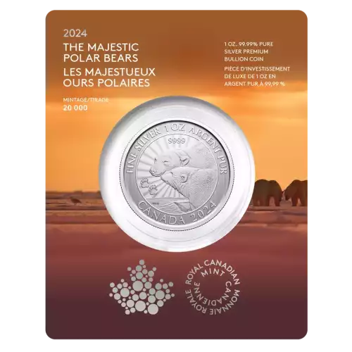 2024 Canada The Majestic Polar Bears 1 oz Silver Coin | American ...