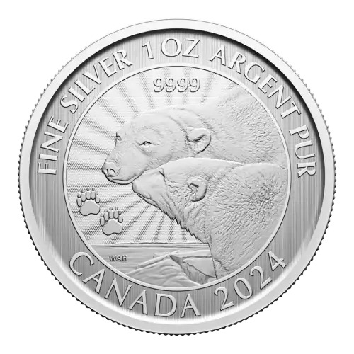 2024 Canada The Majestic Polar Bears 1 oz Silver Coin (2)