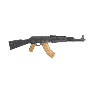 2024 Chad Assault Rifle 2 oz .999 Silver Coin (Black & Gold) (3)