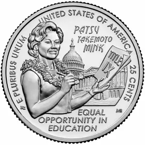 2024 D Hon. Patsy Takemoto Mink U.S. American Women Quarter