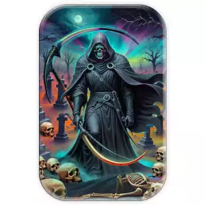 2024 Grim Reaper 2 oz Silver Colorized Premium Cast Bar (5)