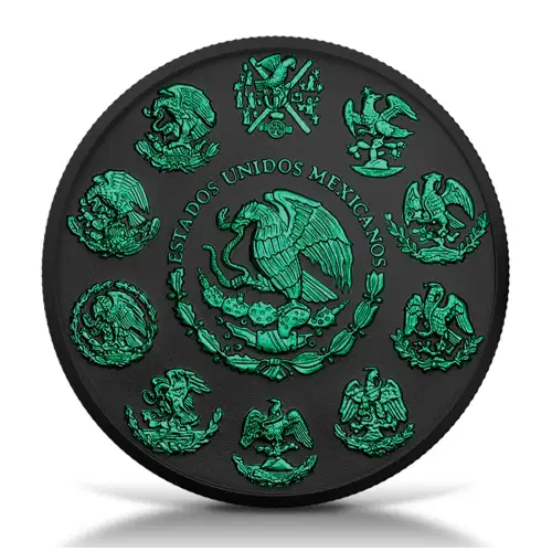 2024 Mexico Libertad Black Platinum Poison Edition  1 oz Silver Coin