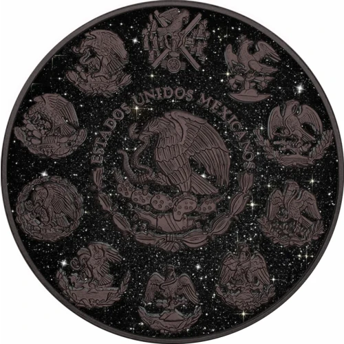 2024 Mexico Libertad  Diamond Skull Aura Edition 1 oz Silver Coin (3)
