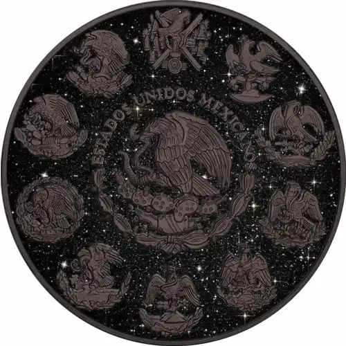2024 Mexico Libertad  Diamond Skull Aura Edition 1 oz Silver Coin (3)