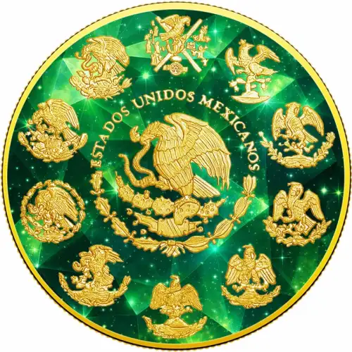 2024 Mexico Libertad Emerald Nebulite Edition 1 oz Silver Coin (6)