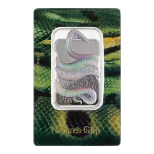 2024 Niue Nature’s Grip Green Anaconda 1 oz Silver Hologram Bar in Card (5)