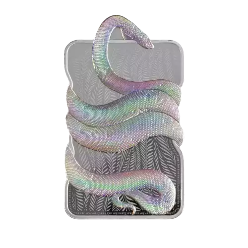 2024 Niue Nature’s Grip Green Anaconda 1 oz Silver Hologram Bar in Card (3)