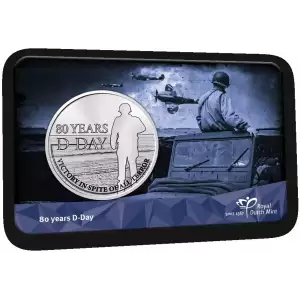 2024 Royal Dutch Mint 80 Years D-Day CN Medal in Card (3)